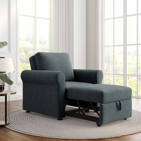 3 in 1 Sofa Bed Chair， Convertible Sleeper Chair Bed，Adjust Backrest Into a Sofa，Lounger Chair，Single Bed