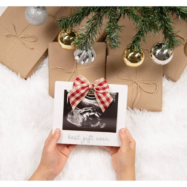 Pearhead Holiday Sonogram Frame White