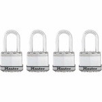 MASTER LOCK M1Xqlfhc Padlock 1 3/4 Magnum 4/Pk