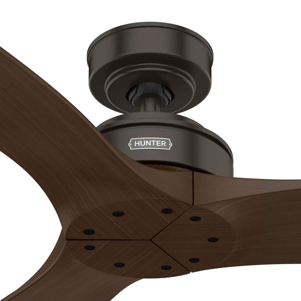 Hunter Woodfield 52 in Indoor Noble Bronze Ceiling Fan with Wall Switch