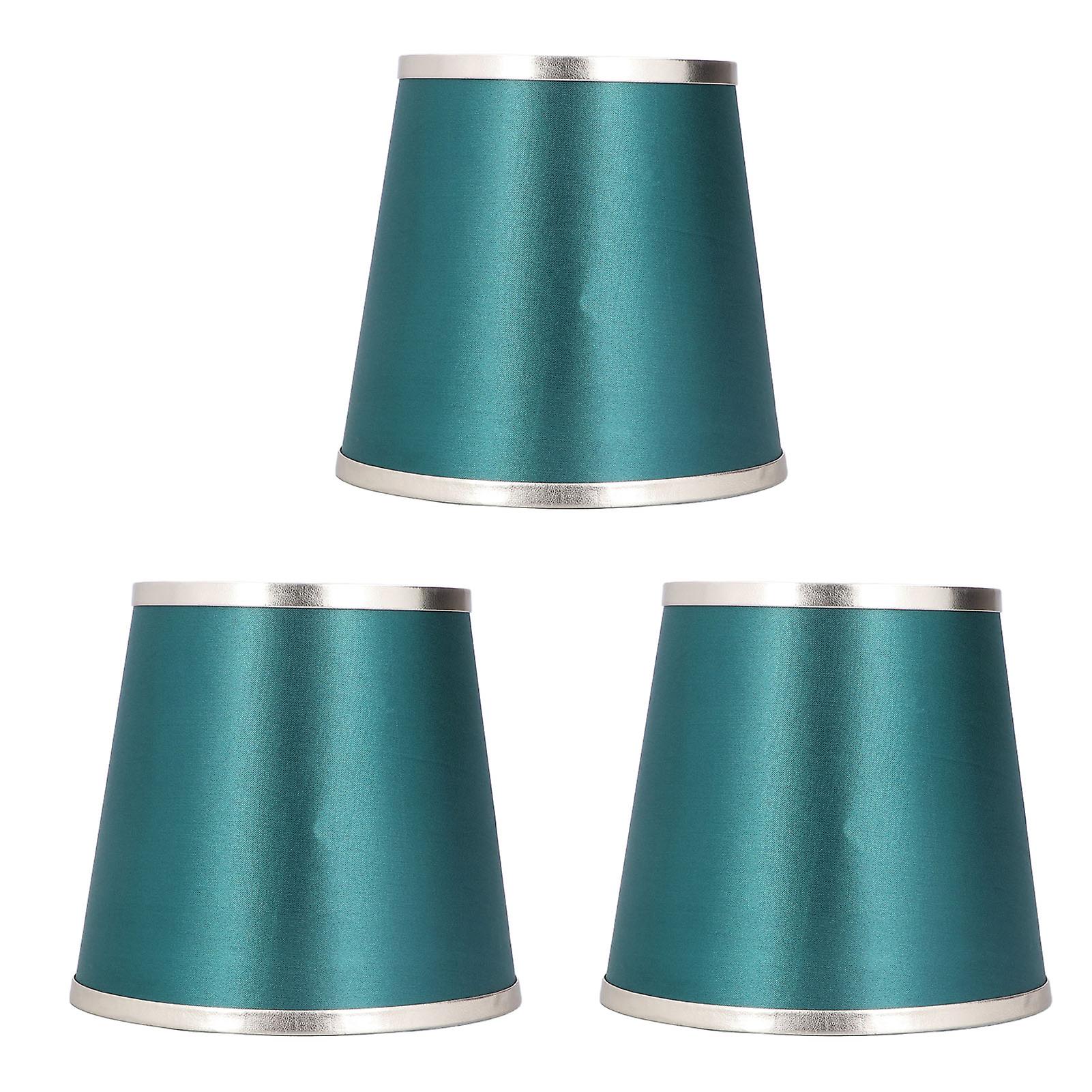 3pcs Barrel Cloth Lampshade Clip On Bulb Lamp Shade Covers For Table Lamps Chandelier 5.9x5.5x4.3inch