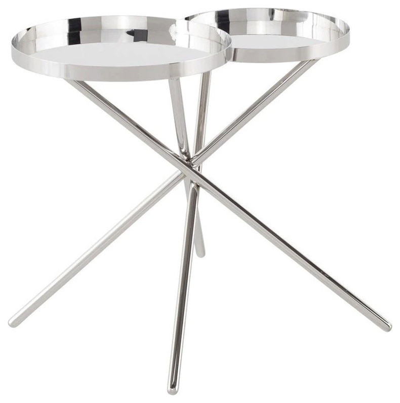 Elaine Silver Side Table   Contemporary   Side Tables And End Tables   by V.S.D Furniture  Houzz