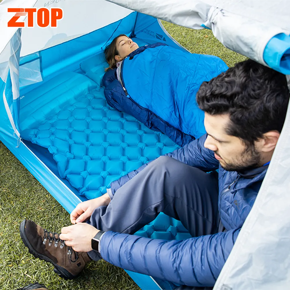 Wholesale Portable Inflating Camping Sofa Bed Camping Bunk Bed Cots Outdoor Baby Portable Bed Air Mattress