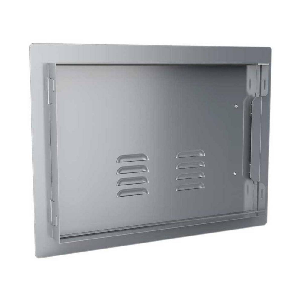 Sunstone Classic Series 14 in. x 20 in. 304 Stainless Steel Horizontal Access Door with Vents A-DH1420