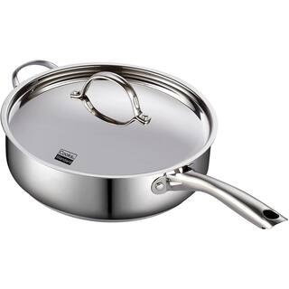 Cooks Standard Classic 5 qt. Stainless Steel Saute Pan with Lid 02523