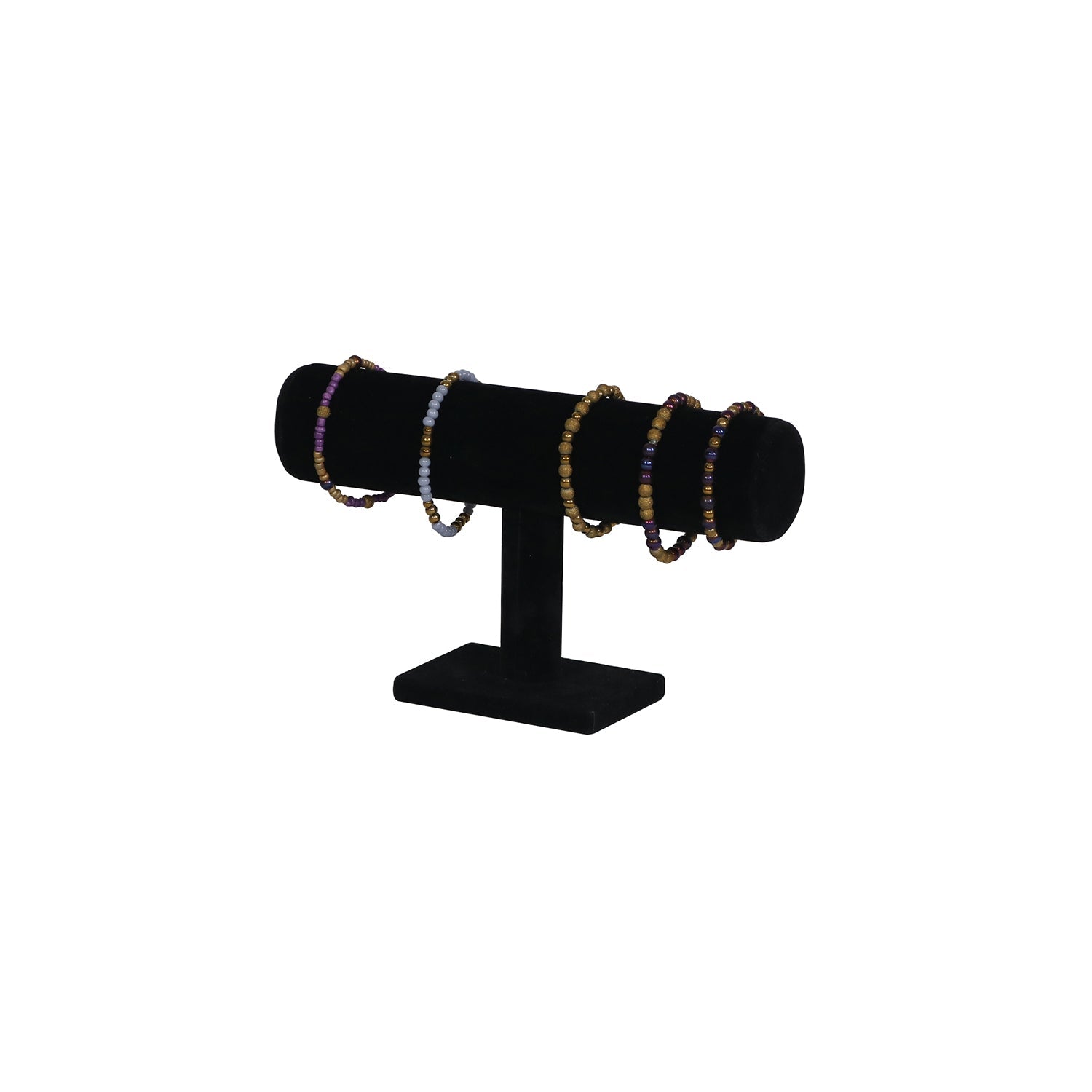 Everything Mary Jewelry T-Bar Display,  Black Velvet (Pack of 12)