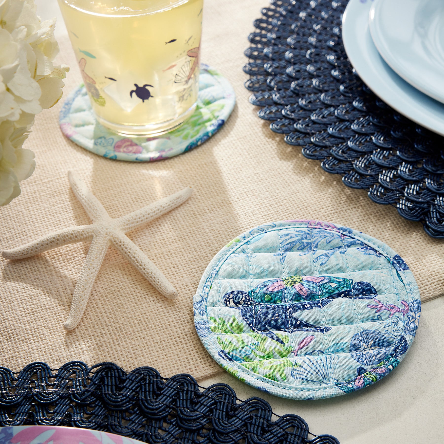 Fabric Coasters Set of 4