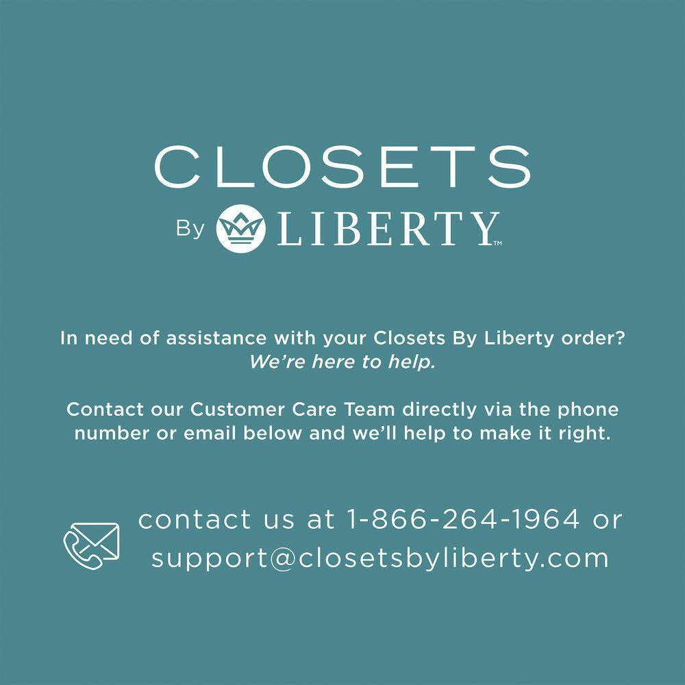 CLOSETS By LIBERTY 46.5 in. W White Adjustable Tower Wood Closet System with 8 Shelves HS4400-RW-04