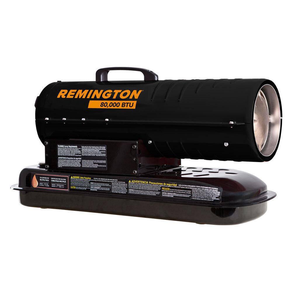 Remington 80000 BTU Kerosene Forced Air Space Heater with Thermostat REM-80T-KFA-B