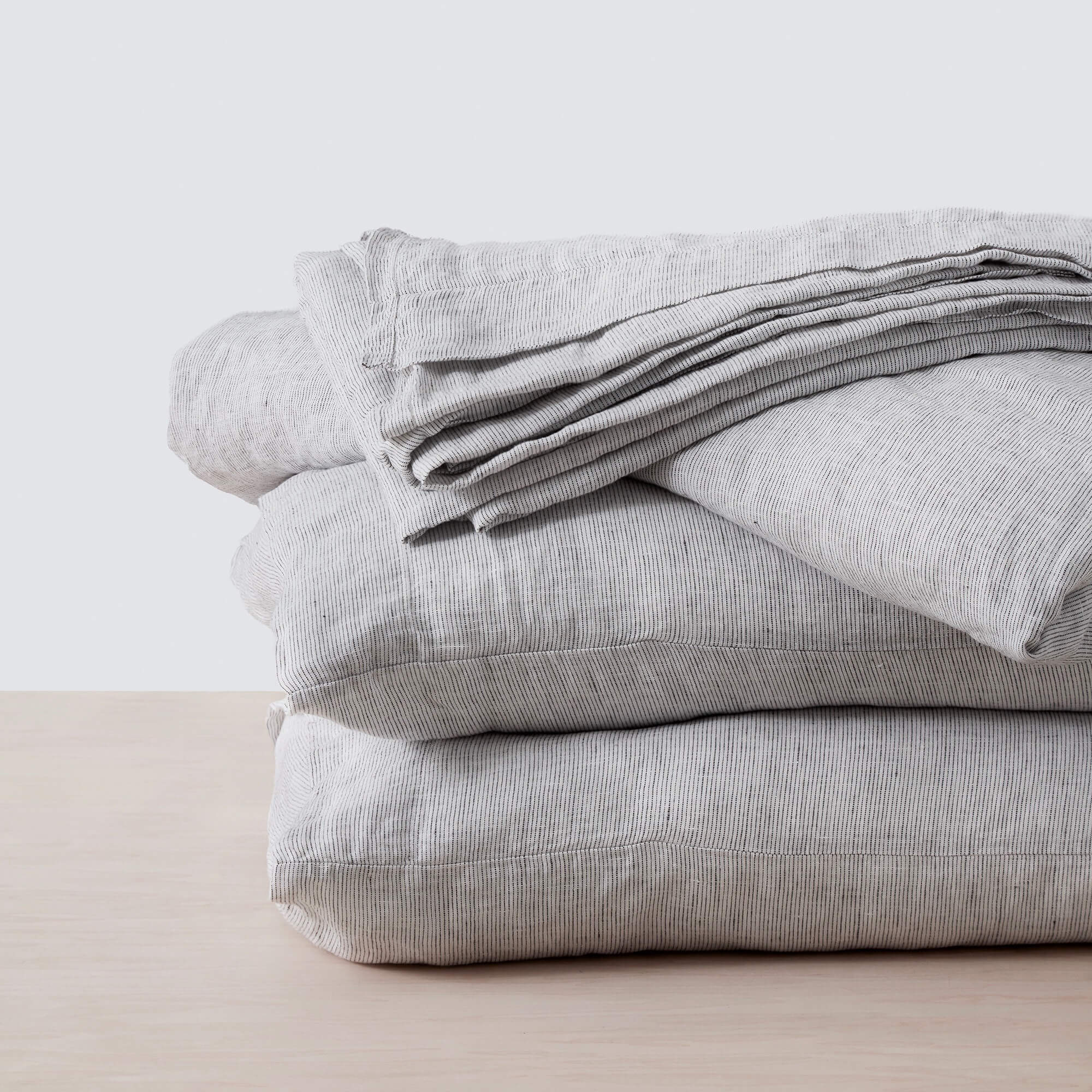 Stonewashed Linen Sheet Set