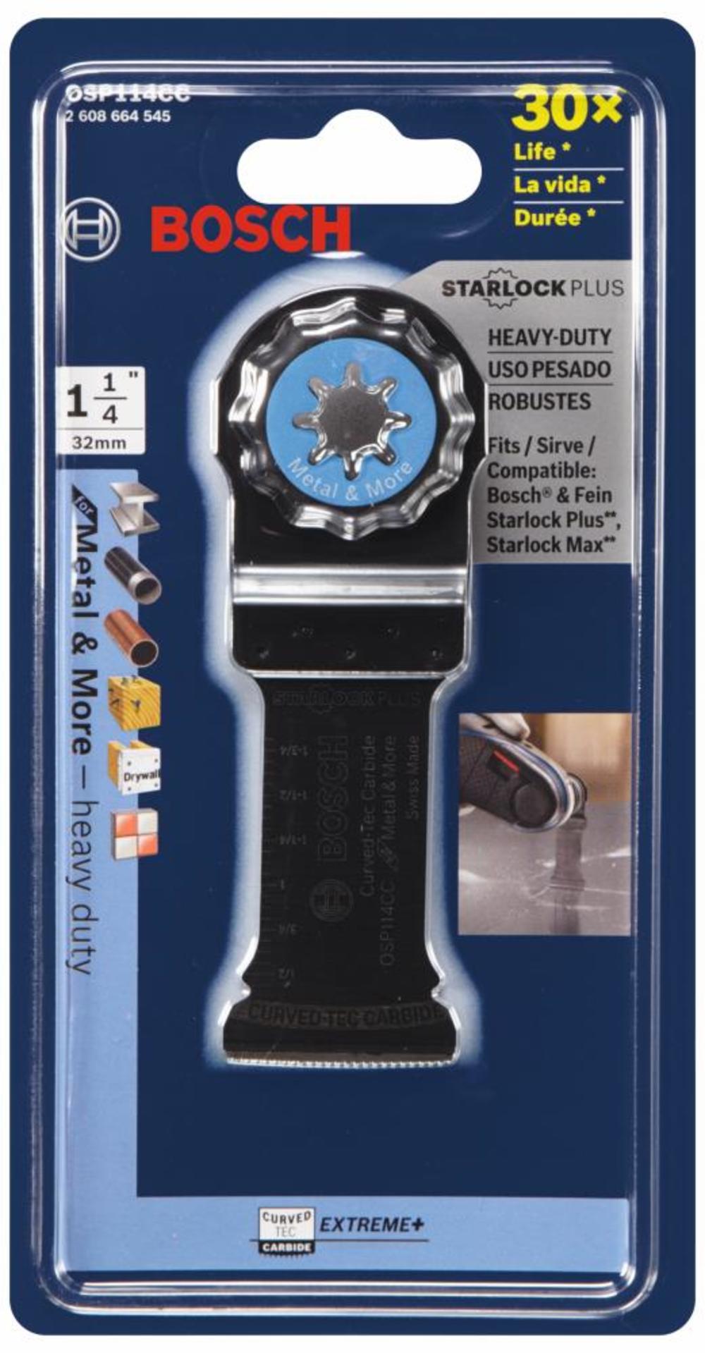 1-1/4 In. StarlockPlus® Oscillating Multi-Tool Curved-tec Carbide Extreme Plunge Blade