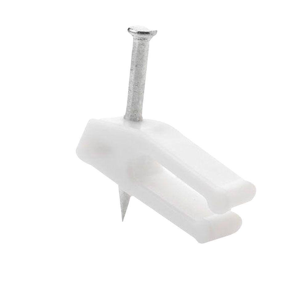 Commercial Electric Telephone Wire Nail-In Clips White (20-Pack) NAILIN Clips 20