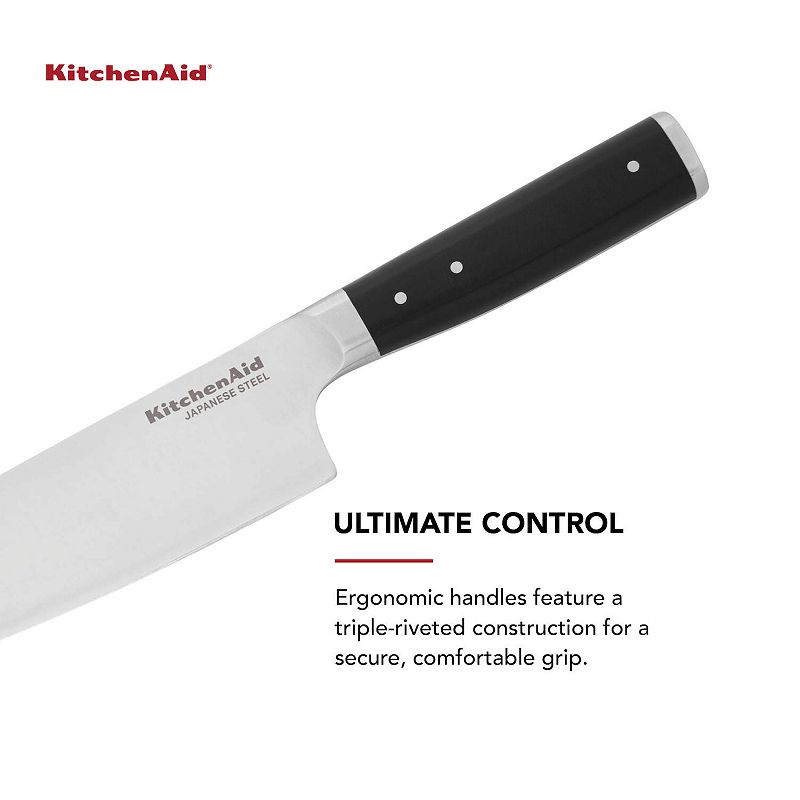 KitchenAid KO8IFSSOHOBA Gourmet 8-in. Forged Chef Knife with Sheath