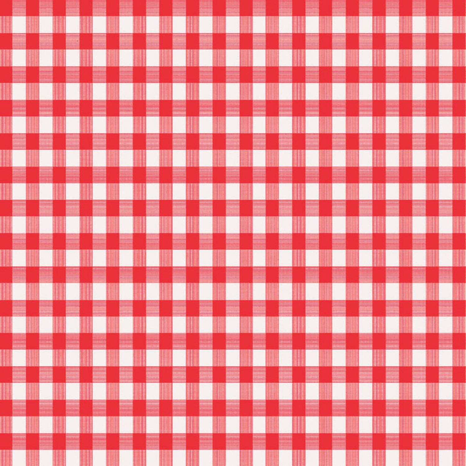 Magic Cover Red/White Checkered Vinyl Disposable Tablecloth 70 in. L X 52 in. W