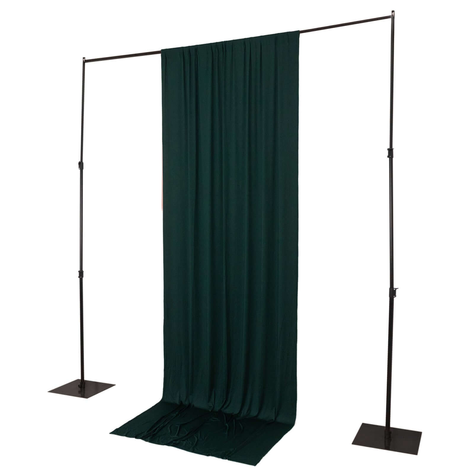 Hunter Emerald Green 4-Way Stretch Spandex Backdrop Drape Curtain, Wrinkle Resistant Event Divider Panel with Rod Pockets - 5ftx12ft