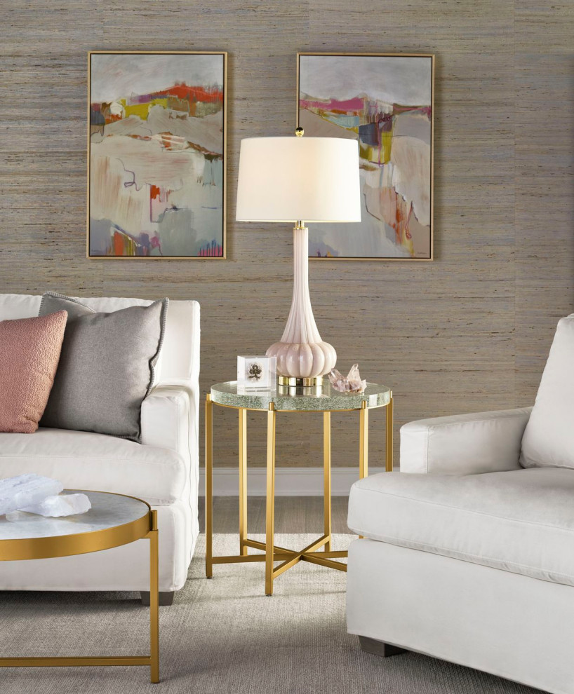 Miranda Kerr Home Love Joy Bliss End Table in Soft Gold Metal   Contemporary   Side Tables And End Tables   by Unlimited Furniture Group  Houzz