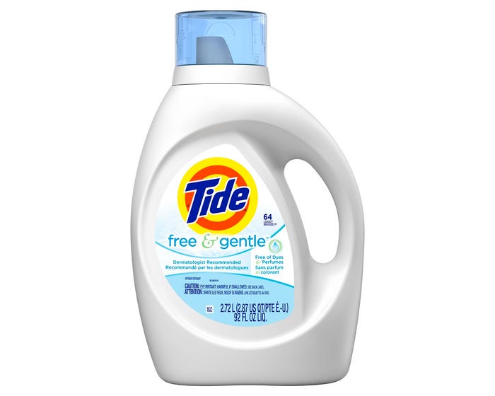 Tide Liquid HE Free  Gentle 92oz 64LD