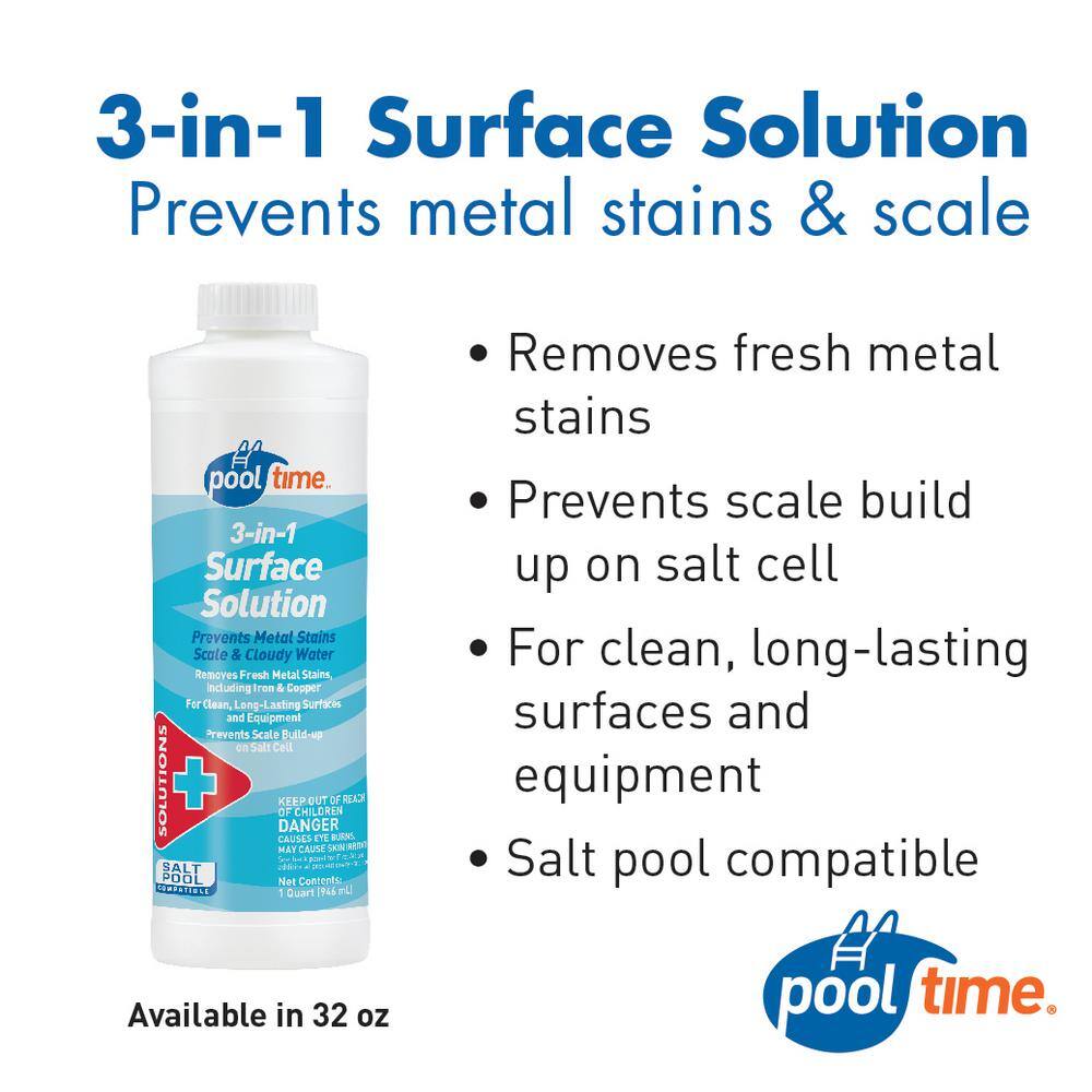 Pool Time 32 oz. 3-in-1 Surface Solution Cleaner 23706PTM