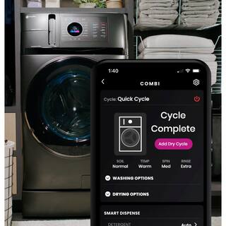 GE Profile 4.8 cu. ft. UltraFast Combo Washer  Dryer with Ventless Heat Pump Technology in Carbon Graphite