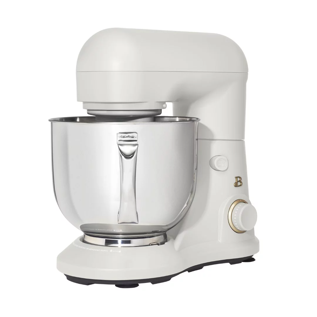 Beautiful 5.3QT Capacity Lightweight and Powerful Tilt-Head Stand Mixer， White Icing by Drew Barrymore