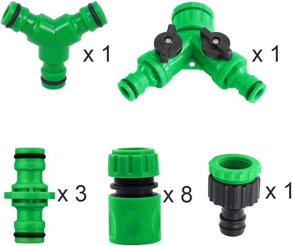 Household faucet Y-type three-way quick-connect diverter hose quick-connect connector