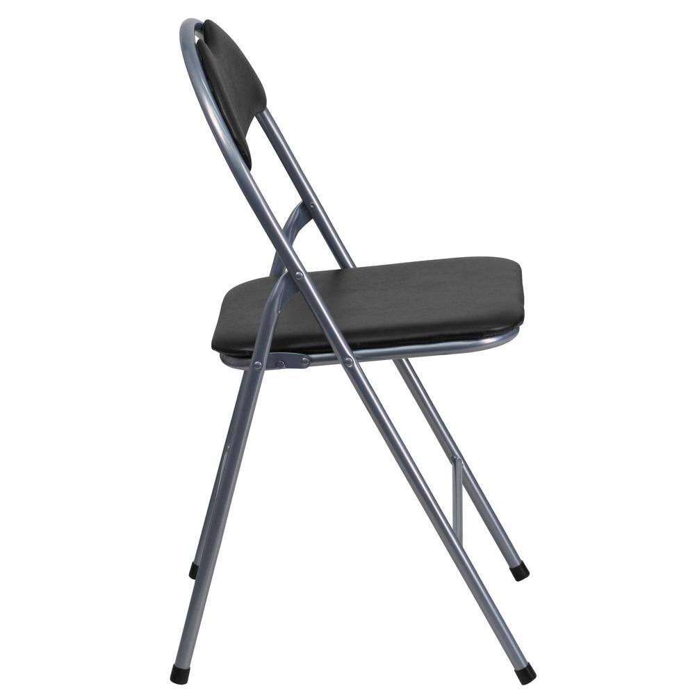 Flash Furniture Black Metal Folding Chair (4-Pack) CGA-JB-158106-BL-HD