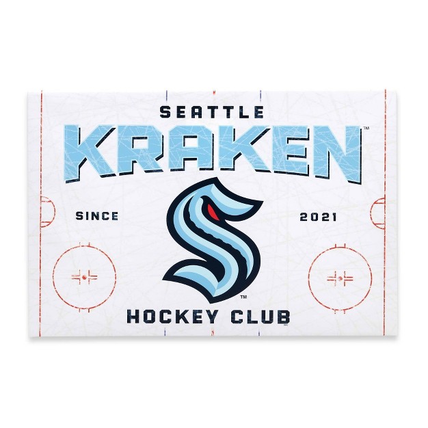 Nhl Seattle Kraken Rink Canvas