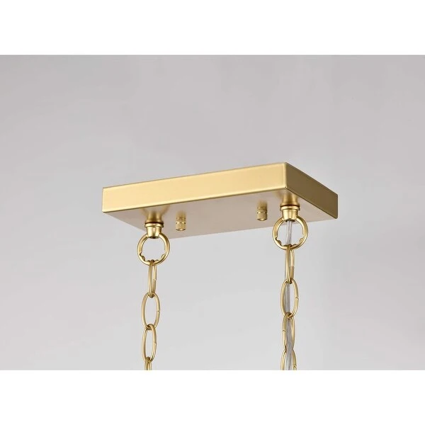 Mable 8-Light Gold Metal Frame Candle Chandelier