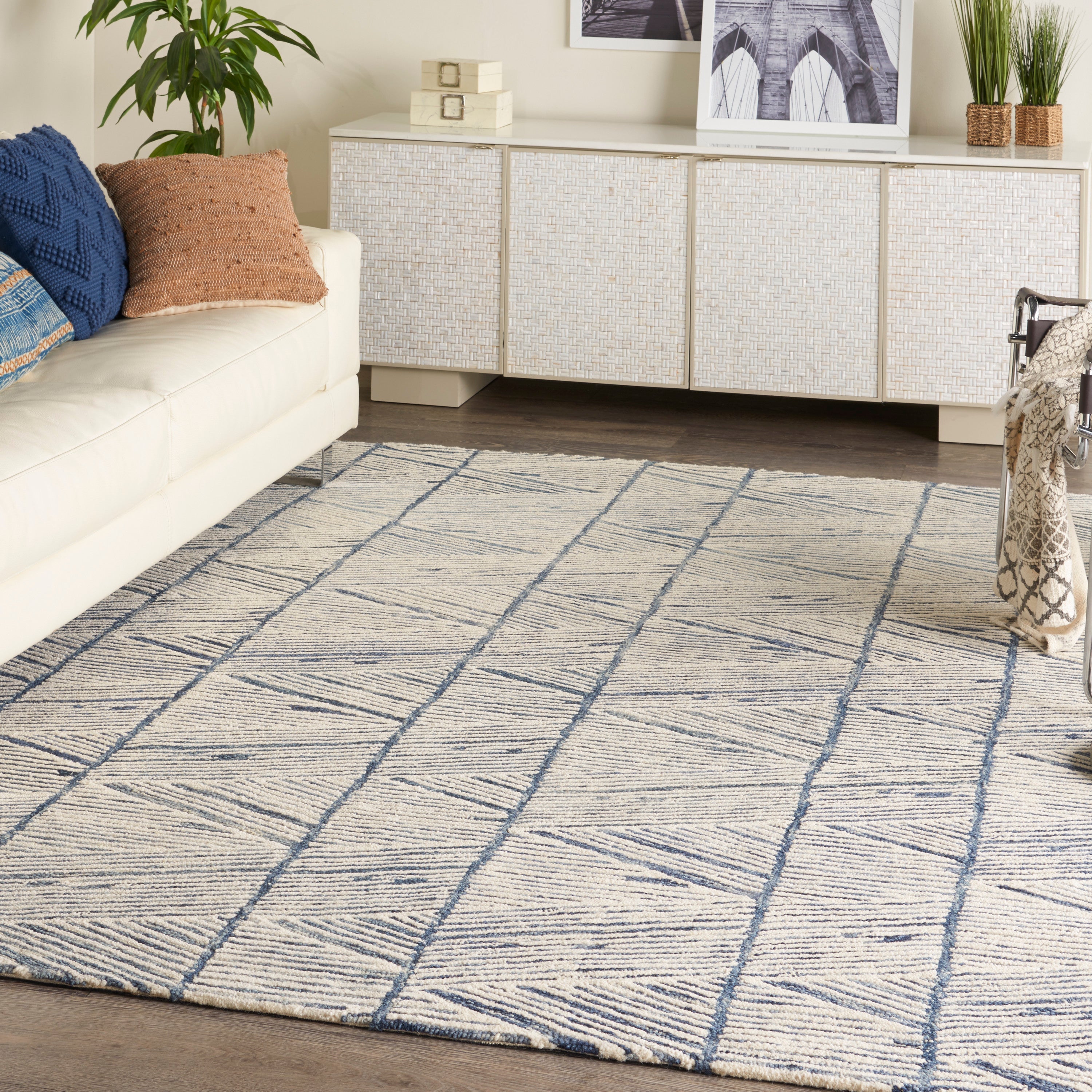 Colorado White/Blue Rug