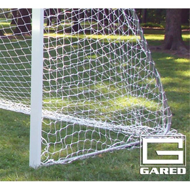 Gared Sports SN618-3W 6.5 x 18 ft. Touchline Soccer Netand#44; White - 3 mm