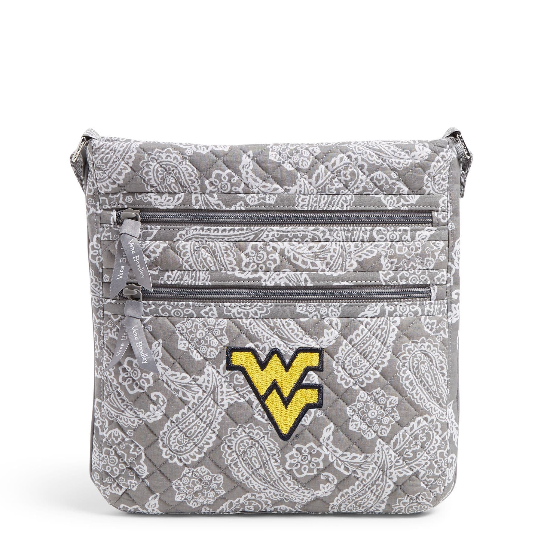 Collegiate Triple Zip Hipster Crossbody Bag