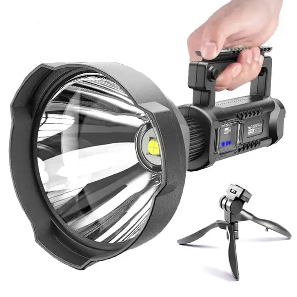 ⏰  Promotion 49% OFF - Rechargeable Handheld Spotlight Flashlight 90000 High Lumens