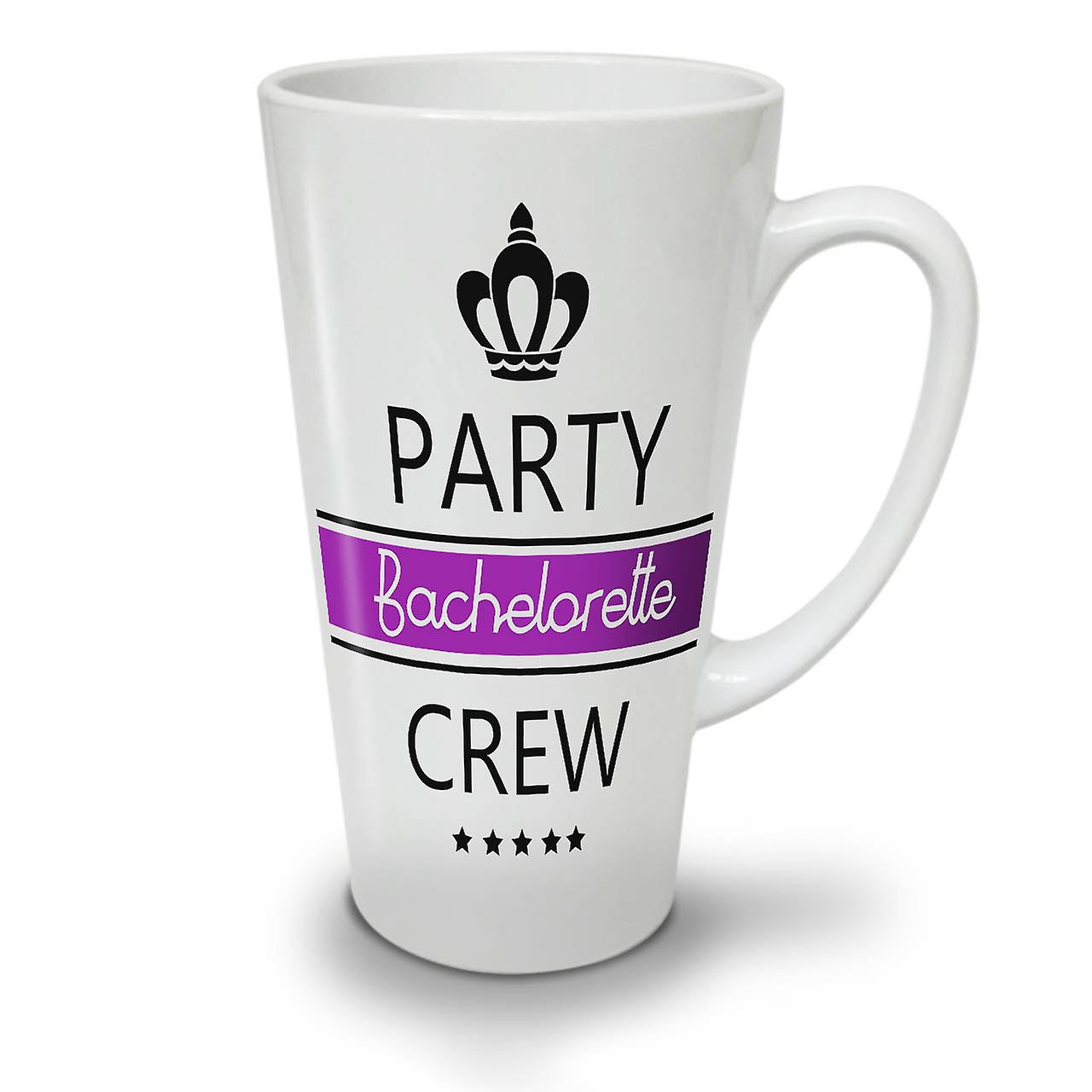 Bachelor Party NEW White Tea Coffee Ceramic Latte Mug 17 oz | Wellcoda