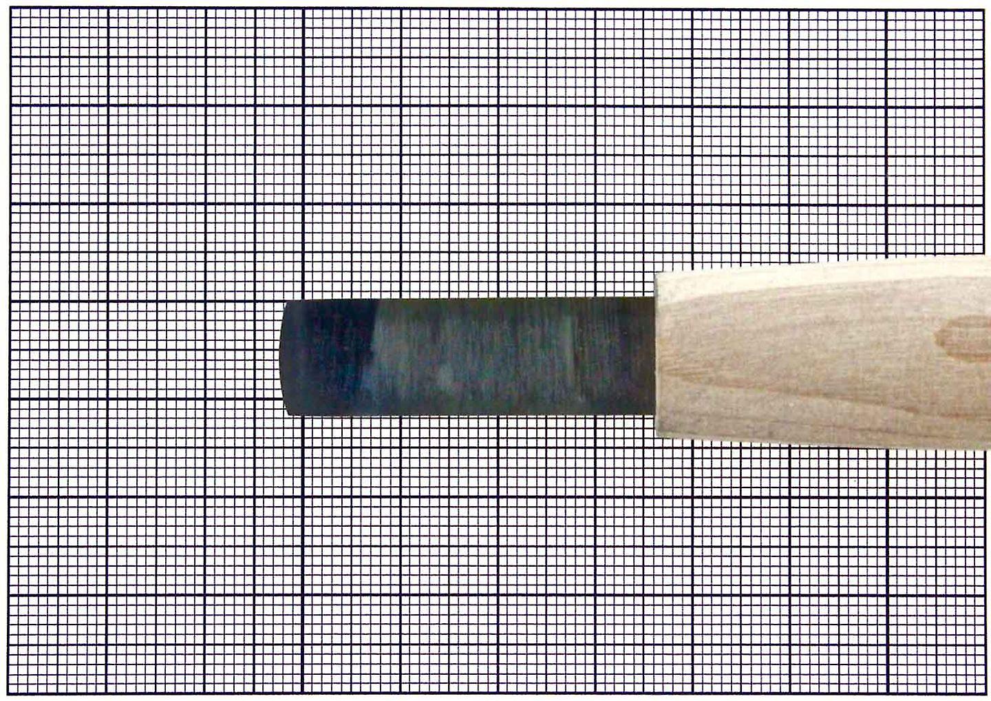 Michihamono Large Round Edge Straight Wood Carving Tool 12mm Flat Chisel， with High Speed Steel Blade， to Carve Wood and Smooth Woodworking