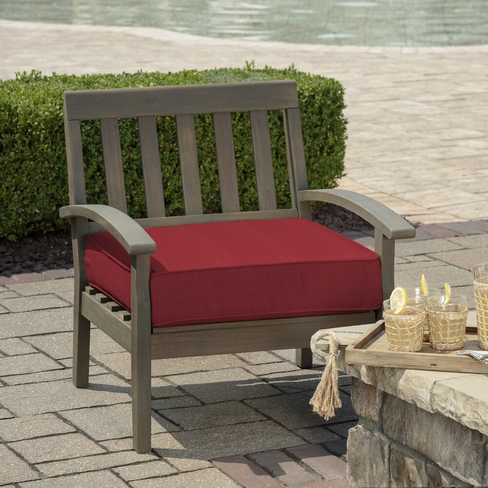 Arden Selections ProFoam 24 x 24 in Outdoor Deep Seat Bottom Cushion