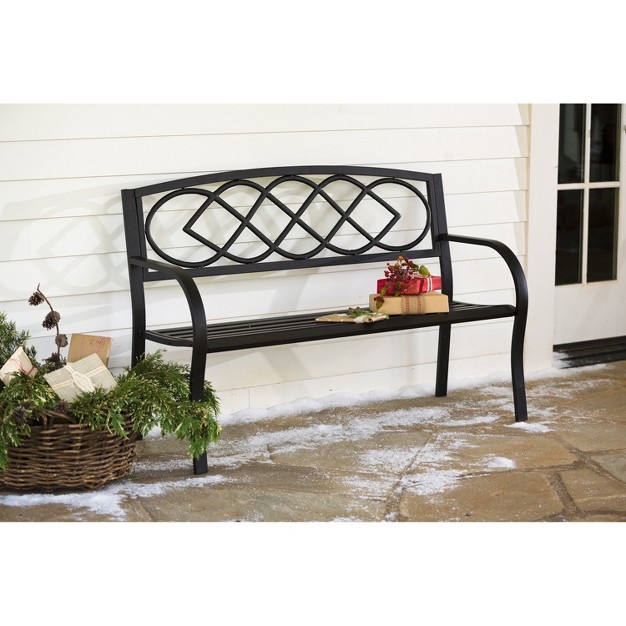 Evergreen Celtic Knot Garden Bench