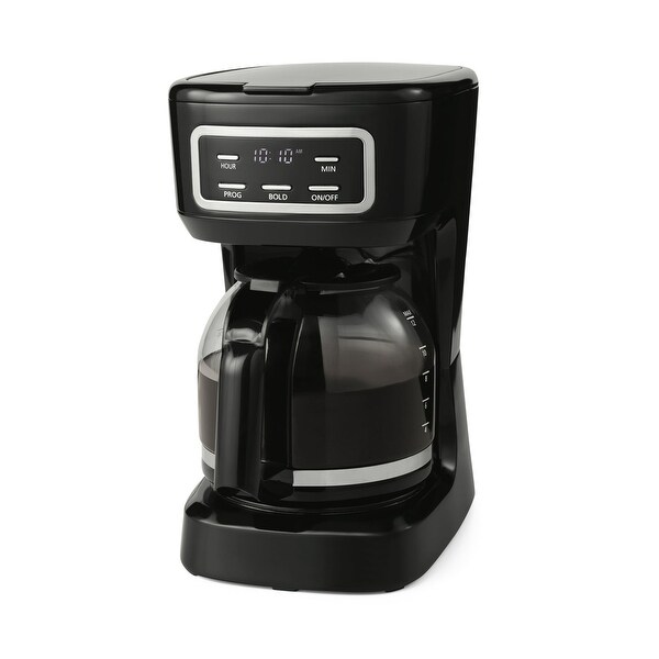 12 Cup Programmable Coffee Maker，Black