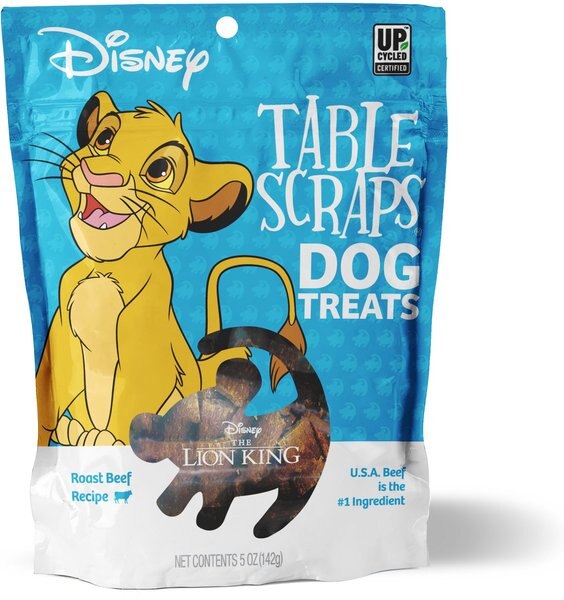 Disney Table Scraps Simba Roast Beef Recipe Jerky Dog Treats， 5-oz bag