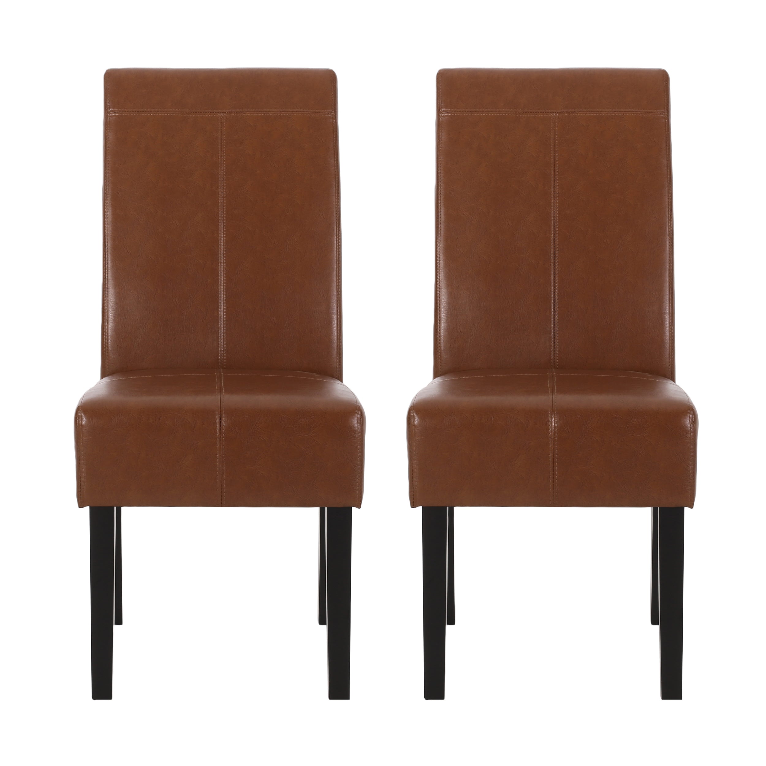 Percival Contemporary Upholstered T-Stitch Dining Chairs, Set of 2