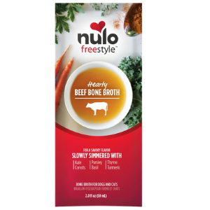 Nulo Freestyle Grain-Free Hearty Beef Bone Broth Dog and Cat Food Topper