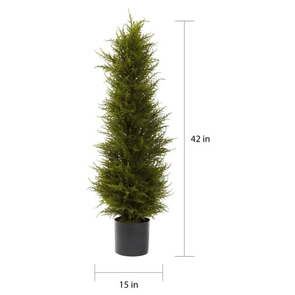 Nearly Natural 42inch Cedar Tree Decorative Plant