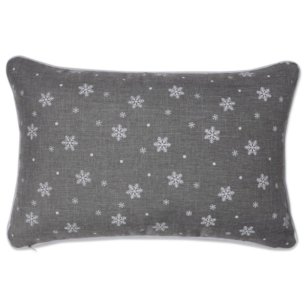 Indoor Christmas x27 santa Sleigh amp Reindeers x27 Gray Rectangular Throw Pillow Pillow Perfect