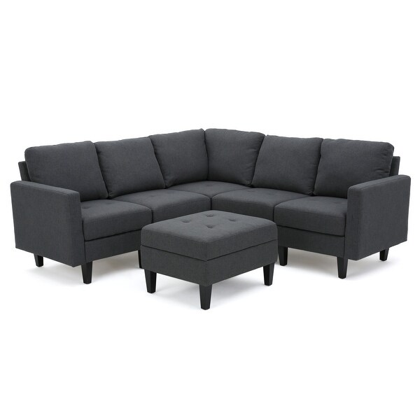 Zahra 6-piece Sofa Sectional with Ottoman by Christopher Knight Home