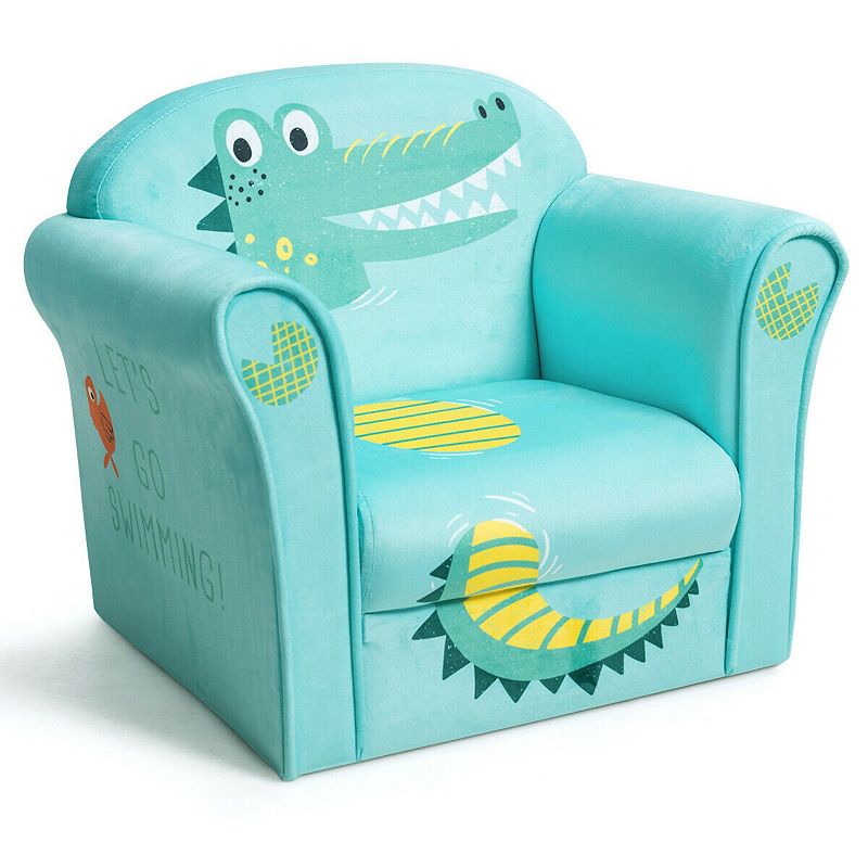 Kids Upholstered Sofa with Armrest