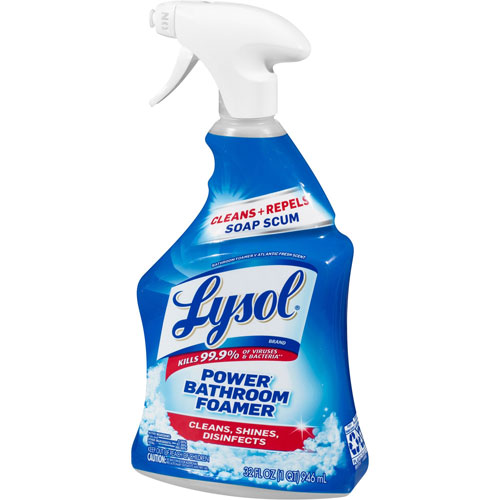 Reckitt Benckiser Lysol Disinfectant Power Bathroom Foamer | Liquid， Atlantic Fresh， 32 oz Spray Bottle， 12