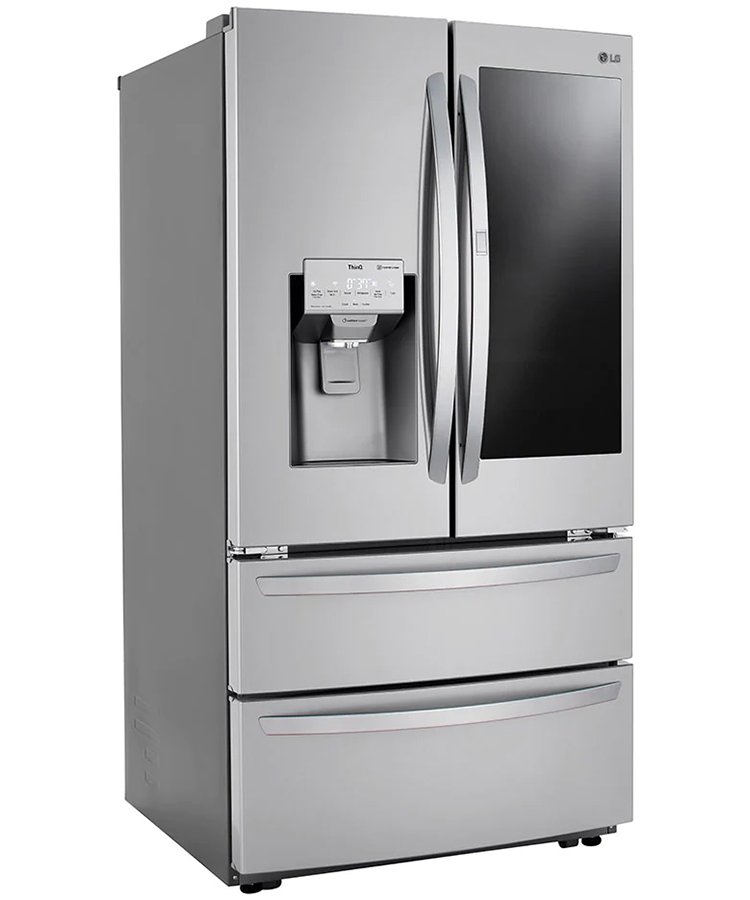 LG 28 Cu. Ft. Stainless Steel Smart InstaView Door-In-Door Double Freezer Refrigerator With Craft Ice