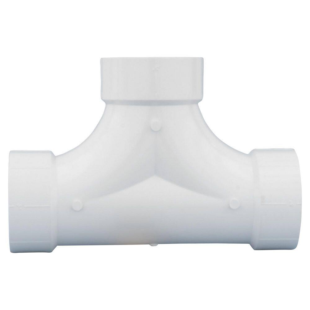 Charlotte Pipe 3 in. DWV PVC 2-Way Cleanout Fitting PVC004480600HD