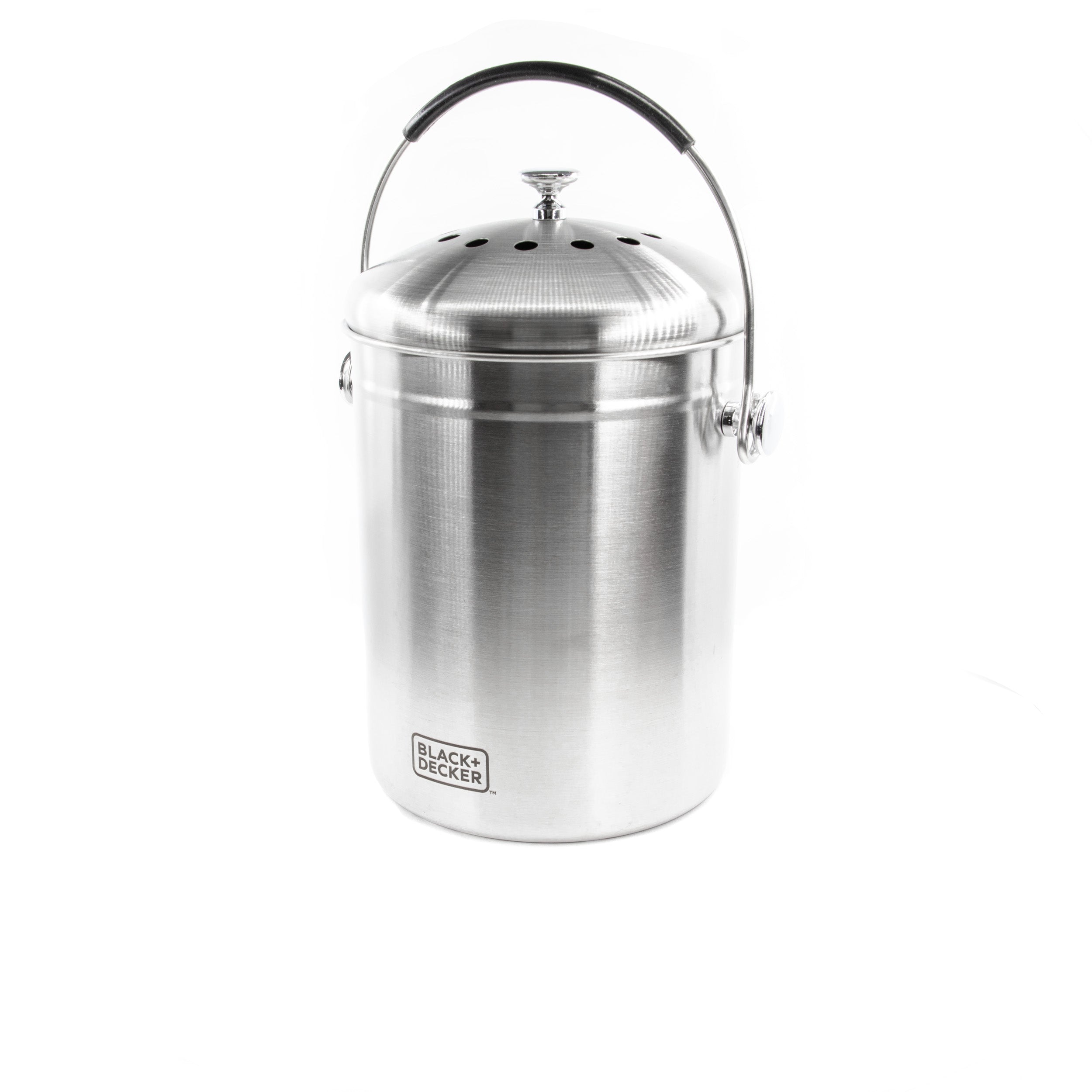 Countertop Compost Bin Stainless Steel 166 oz.