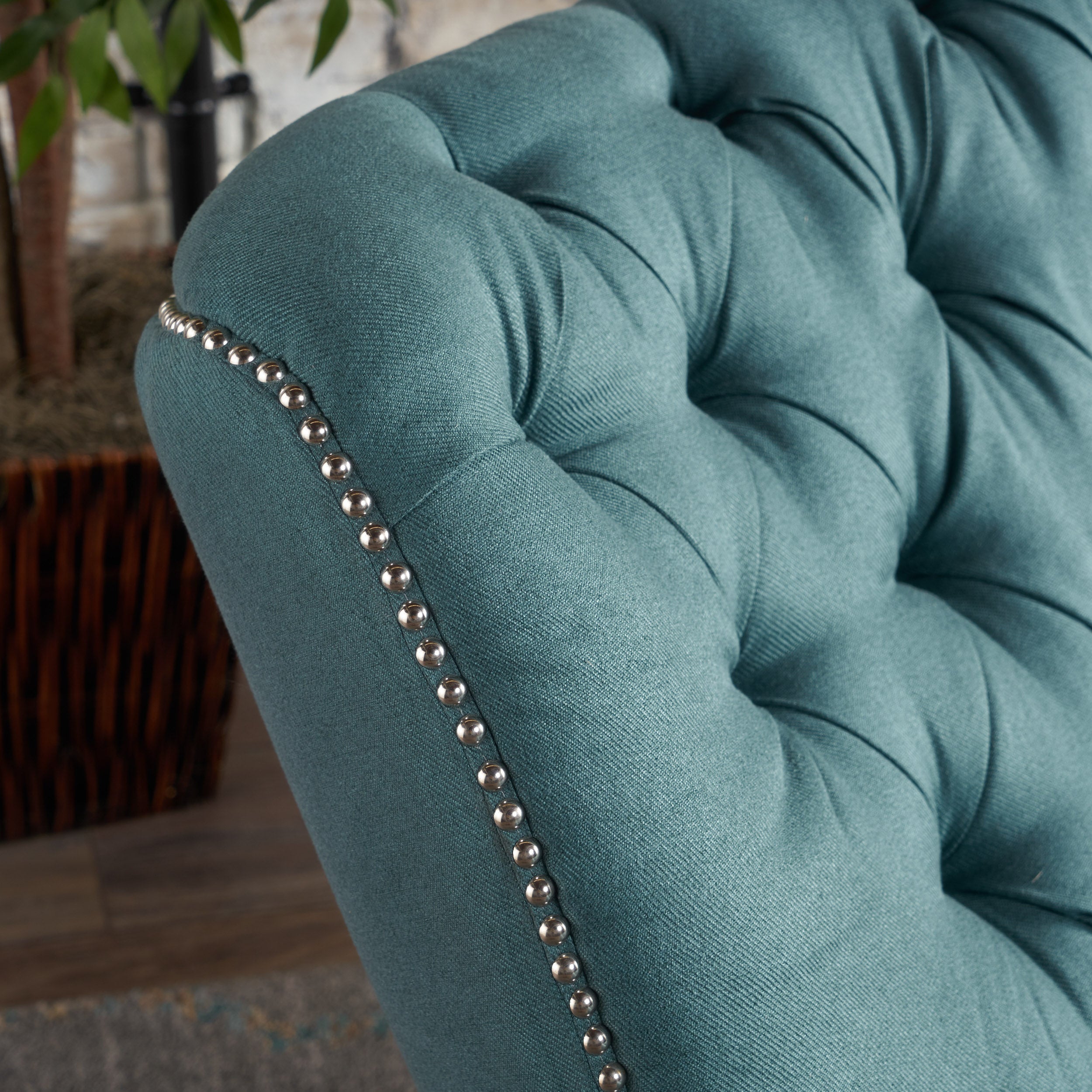 Palermo Tufted Fabric Power Recliner Chair