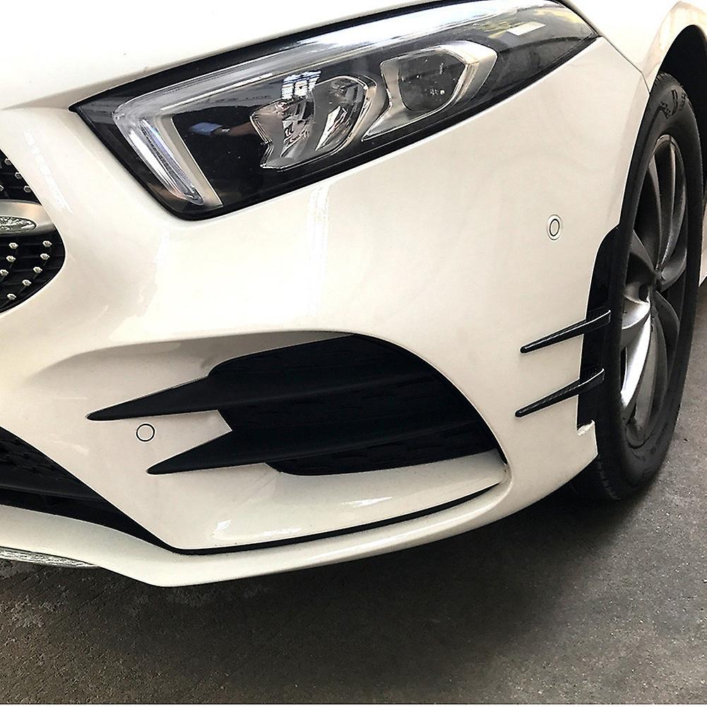 Wheel Eyebrow Vent Grille Covers Carbon Fiber Style Air Flow Intake Hood Car Sport Racing Front Bumper Decoration Stickers 2pcs For Mercedes Benz A Cl